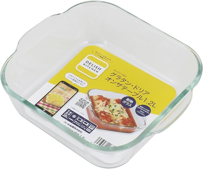 DELISH KITCHEN Pearl Metal Au Gratin Doria On The Table Glass 1.2L CC-1834