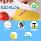 30 Pieces Toddler Knife Set, Kids Knives for Real Cooking, Kids Cooking Sets Real-Montessori Kitchen Tools with Cutting Board Crinkle Cutters Kid Safe Knives