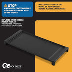 QPD Cast Iron Griddle for Gas Grill - Aftermarket Cast Iron Griddle Replacement for GE Gas Stoves (WB31X24738) - Non-Stick, Easy to Clean & Cook, Compatible with GE JGB6, JGB7, JGB8, JGBS, & JGS