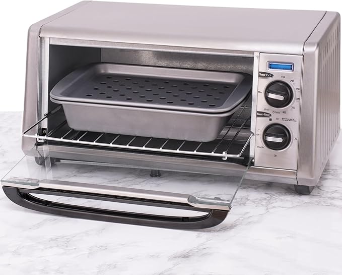 G & S Metal Products Company OvenStuff Nonstick Toaster Oven Bake, Broil and Roast Set, 2-Piece Set