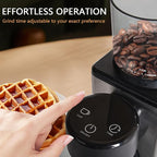 Electric Coffee Grinder for Home & Office: Smart Conical Burr coffee grinder with 25 Precision Grind Settings & 120g Expandable Bean Hopper - Anti-Static Design & Quiet & Durable for Multi-Cup Brewing
