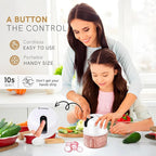 EASYSPEED Electric Garlic Chopper 1Cup, Mini USB Charging Wireless Food Processor with 304 Stainless Steel, 3 Sharp Blades, Portable Kitchen Meat Grinder for Onion, Garlic, Ginger, Chili