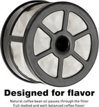 1 Pcs Reusable 7-14 Cup Coffee Filter for Percolator Coffee Pot Electric, Replaces Paper Coffee Filters, BPA Free - Disk/Wraparound Percolator Coffee Filters (Black)