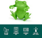Genuine Fred, TEA FROG, Frog Reusable Silicone Tea Infuser, Green, Fun Gift for Tea Lovers, Clever Kitchen Gadget