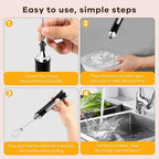 Milk Frother Handheld Rechargeable with Stand Frother Wand Foam Maker 3 Speed Adjustable Hand Mixer with Detachable Stainless 2 Whisks Electric Coffee Frother Stirrer For Latte, Cappuccino, Egg