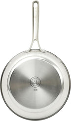 Martha Stewart Castelle 10" Stainless Steel Frying Pan Non Toxic Fry Pan Skillet