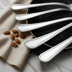 Hunnycook 60-Piece Silverware Set - Silverware Set for 12, Stainless Steel Flatware Set with Forks, Knives & Spoons, Mirror Polished Cutlery Set, Dishwasher Safe