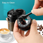 Wancle Electric Burr Coffee Grinder - Adjustable with 28 Precise Grind Settings for 12 Cups - Professional Coffee Bean Grinder (Plastic, Black)