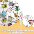 Insect Beetle Plastic Bag Holder, Wall Mount Grocery Bag Holder, Plastic Storage bag, Pull Rope Free Adjustment, Plastic Bag Holders for Grocery Bags, Plastic Bag Dispenser for Home Kitchen