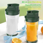 Portable Blender, 360W Personal Blender for Shakes and Smoothies for Kitchen, 24 Oz BPA Free Traveling Juicer Cup and Lid with 6 Blades, Self Cleaning Portable Juicer for Kitchen/Travel/Gym, Blue
