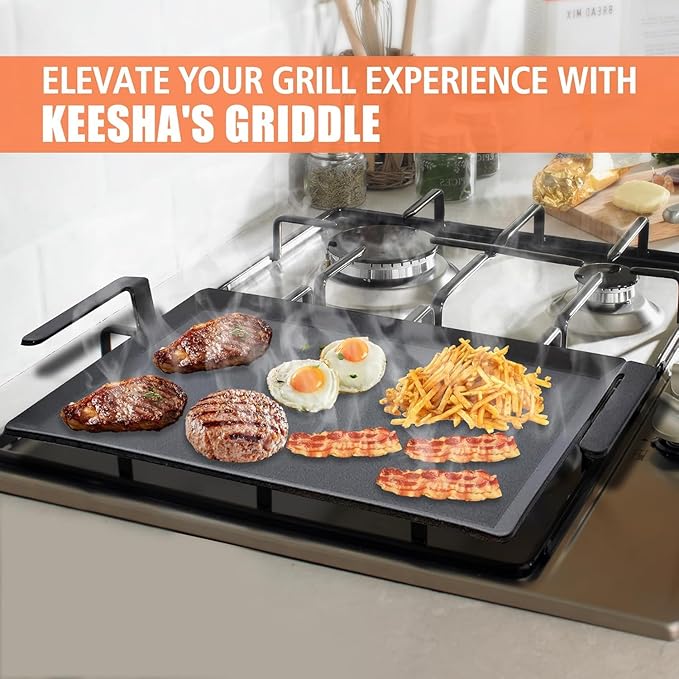 14'' Carbon Steel Griddle - Replacement for Made In Cookware - Universal Premium Cooking Griddle for Gas and Charcoal Grills, Gas Stove and Induction - 14'' x 10.5''