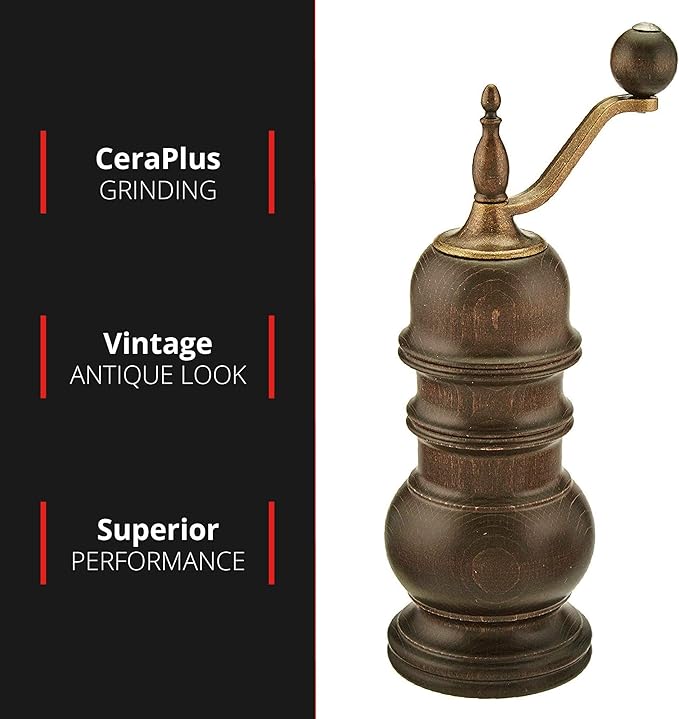 Zassenhaus Speyer 5.1-Inch Dark Stained Beech Pepper Mill