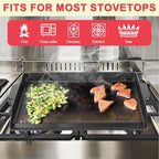 Cast Iron Griddle for Gas Grill, Kitchen Stove Top, Universal Flat Top Griddle Grill Flat Insert for Outdoor Camp Camping and BBQ Accessories, Large Cast Iron Skillet for Range Oven, Gift for Men