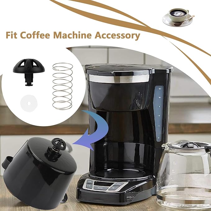 2-Pack Replacement Coffee Brew Basket Spring Loaded Stopper Kits, Fits Mr. Coffee, Black And Decker, Hamilton Coffee Maker Parts, Replaces Part Numbers 112435-000-000 185774-000-000