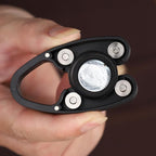 JianlianLab Wine Foil Cutter Magnetic Design, 4 Stainless Blades Foil Remover Wine Bottles Opener Accessory, Removes Foil Top Effortlessly for Wine Lovers, Black (4)