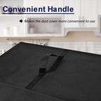 Toaster Oven Cover for BLACK+DECKER Crisp 'N Bake Air Fryer Toaster Oven Combo 12 in 1 Convection Oven, Heavy Duty Thickened Cover Waterproof Dust-proof Countertop Oven Case (Black)