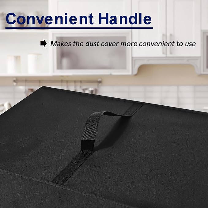 Toaster Oven Cover for BLACK+DECKER Crisp 'N Bake Air Fryer Toaster Oven Combo 12 in 1 Convection Oven, Heavy Duty Thickened Cover Waterproof Dust-proof Countertop Oven Case (Black)