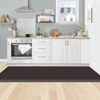 KitchenClouds Kitchen Mat Cushioned Anti Fatigue Rug 24"x70" Water Resistant, Non Slip, Standing and Comfort Desk/Floor Mats for House Sink Office (Chocolate)