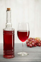 Large Clear Decorative Glass Bottle with Spout and Cork, 32oz, 1 Bottle - Design: EPLI (3in X 11.9in)