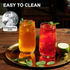 PARACITY Highball Glasses Set of 4, Drinking Glasses 12 Oz, Clear Glass Cups, Tall Tumbler Water Glasses, Glassware Set for Cocktail, Coffee, Mojitos