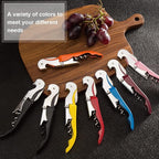 Waiter Corkscrew Professional Wine Opener with Foil Cutter,Manual Wine Bottle Opener for Servers, Bartenders and Waiter (1, Pink)