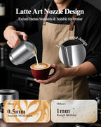 Electric Milk Frother: 16.9oz/500ml Large Capacity Dishwasher Safe Milk Steamer for Hot & Cold Milk Froth - Automatic Milk Frother & Warmer for Latte, Cappuccinos, Macchiato, Hot Chocolate