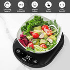 Vitafit 33lb/15kg Digital Food Scale in High Precision 0.1oz/1g, Our Own Kitchen Scale Professional Factory Since 2001, Home and Kitchen Essentials for Cooking and Baking, LED, 3*AAA Batteries, Black