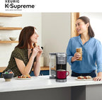 Keurig K-Supreme Single Serve K-Cup Pod Coffee Maker, MultiStream Technology, 4 Brew Sizes, 66oz Dual-Position Removable Reservoir, Gray