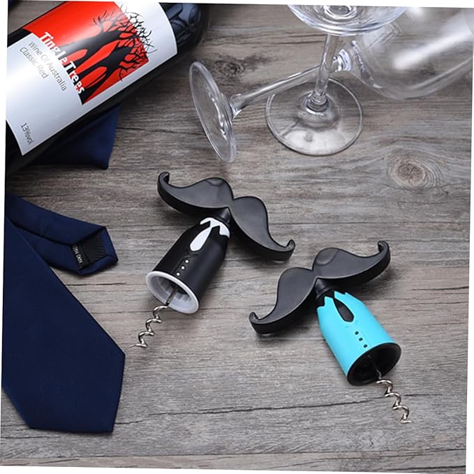 PRETYZOOM Gentleman Shape Wine Opener Portable Corkscrew Wine Cork Remover Kitchen Gadget Bar Tool Random Color