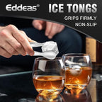 Eddeas Mini Tongs For Serving Food，Set fo 12 Small Tongs For Appetizers，Small Stainless Steel Metal Cooking Tong，for Tea Party Coffee Bar, 4 inch Sugar Tong - Silver