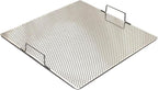 Sunrise Stainless Steel Fryer Screen with Handles (Solid Screen) (1, 17.5" x 17.5" x 2")