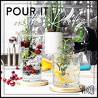 Vikko Rock and Tumbler Set, 12 Piece Set of Elegant Glasses, 6 Tall 12.25 Ounce Glasses and 6 Short 11.25 ounce Whiskey Glasses