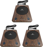 SEALON SLM02 Electric Coffee Mug Warmer (Wood, 3-Pack) - 3-Temperature Desk Cup Warmer with Auto Shut-Off (4 Hours) for Heating Coffee, Tea, Milk & Beverages