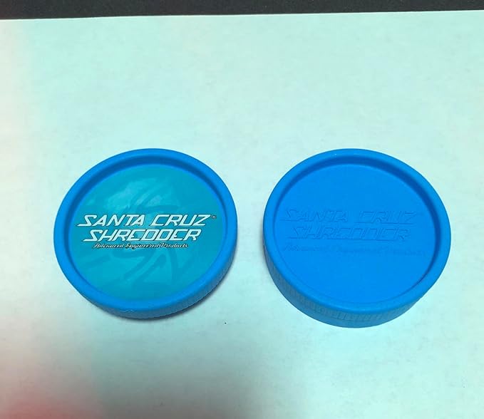 Santa Cruz Shredder Grinder for Spices Knurled Top for Stronger Grip 2-Piece Medium 2.2 (Blue)