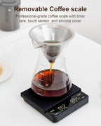 MOKKOM Coffee Grinder with Removable Coffee Scale via Bluetooth Connectivity, Anti-static Conical Burr Coffee Bean Grinder, 31 Precise Settings for French Press/Cold Brew/Pour Over/Drip/Espresso