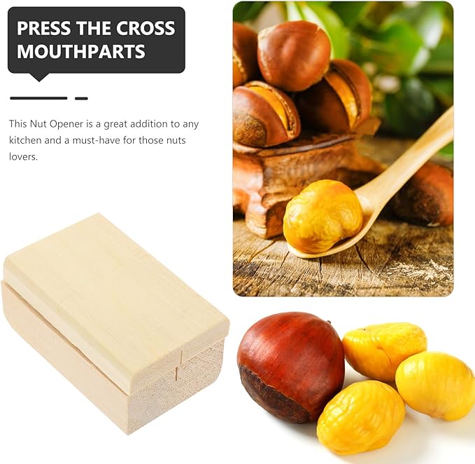 CHILDWEET Manual Chestnut Cutter Cross Opener Nut Cracker Quick Chestnut Cutting Tool for Home Use Walnut Opener Specialty Kitchen Gadget