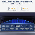 24 Inch Double Drawer Fridge, Stainless Steel Outdoor Beverage Refrigerator for Patio and Kitchen, Freestanding or Built-In, Mobile Grid Organizer, Home and Commercial Use