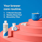 Keurig 3-Month Brewer Maintenance Kit Includes Descaling Solution, Water Filter Cartridges & Rinse Pods, Compatible Classic/1.0 & 2.0 K-Cup Coffee Makers, 7 Count