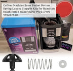 Coffee machine parts 2-Pack Coffee Replacement Brew Basket Spring Loaded Stopper Kits Fits For Mr. Coffee Hamilton Parts Number 990117900 990237500 Coffee Machine Accessory
