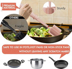 Upgrade Meat Chopper, Heat Resistant Meat Masher for Hamburger Meat, Ground Beef Smasher, Nylon Hamburger Chopper Utensil, Ground Non Stick Mix Chopper Mix Potato Masher Tool (Pink)