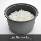Tiger JNP-1500-LF 8 Cup Capacity White Rice Cooker with Non-Stick Inner Pot, Retractable Power Cord, and Keep Warm up to 12 hours (Flower)