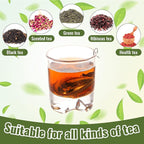Sumind 50 Pcs Stainless Steel Tea Strainer Ball Infuser Loose Leaf Steeper Interval Diffuser Heart Shape Mesh Filters with Extended Chain Hook for tea party Seasonings Cup Bottle(Silver)