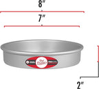Fat Daddio's PRD-72 Round Cake Pan 7 x 2 Inch Silver