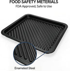 VAL CUCINA Air Fryer Enamel Baking Pan Replacement Parts Compatible with VCO12TM Air Fryer Toaster Oven (Enamel Baking Pan)