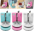 200W Electric Cake Decorating Machine, 110V Cake Spreading Machine Automatic Cake Coating Machine Speed: 30-200RPM for Cake Diameter: 4-12in (White)