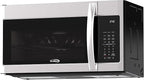 KoolMore 1.9 Cu. Ft. Over the Range Microwave Oven with Oven Lamp and 300CFM Recirculation Vent Hood Function, Auto Cook Menus, Reheat Function, 11 Power Levels, Timer, and Weight Defrost (KM-MOT-2SS)
