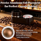 Reusable Coffee Pods Kit Compatible for Nespresso Vertuoline Pods, Refill Dual Pods Kit with Upgrade Lid Opener, 52 Pcs Aluminum Foil Seals Lids for Nespresso VertuoPlus Espresso Machine(No pods)