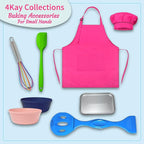 Ultimate Easy Baking Oven Bundle For Kids With 20 Items - Oven, 2 Refill Mixes, Apron, Hat, 2 Bowls, Spatula, Whisk, 9 Stickers, Baking Pan & Tool (Happy Hot Pink Baker Bundle)