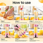Cordless Personal Size Portable Blender - 380Ml Blender Smoothies and Shakes, BPA Free Traveling Juice Cup with Powerful Blending, Freshly Squeezed in Sports/Travel/Home