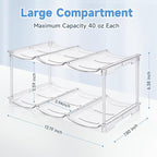 Stackable Water Bottle Organizer for Stanley 40 oz Tumbler, Water Bottle Holder for Cabinet, Pantry Kitchen Organizers and Storage for Stanley Cup Accessories, Tumbler Organizer and Wine Rack, 2Pack